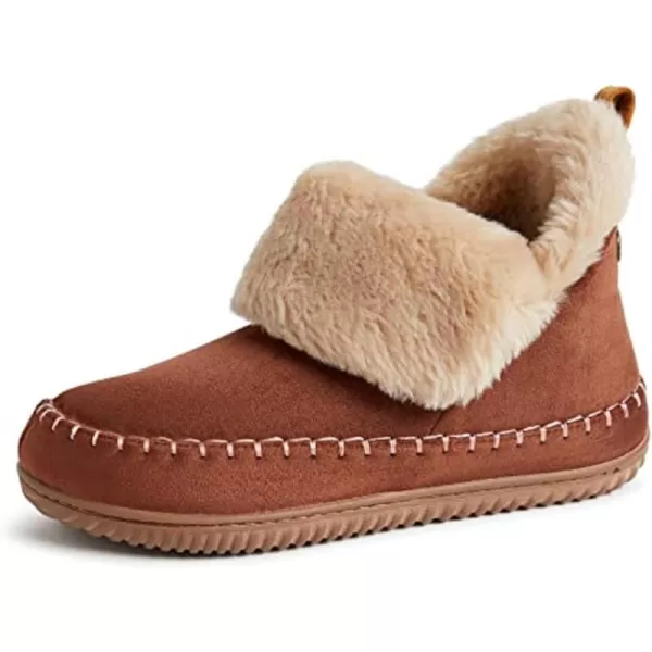 Dearfoams Women's Alpine Moritz Outdoor Arch Support House Shoe Bootie Slipper