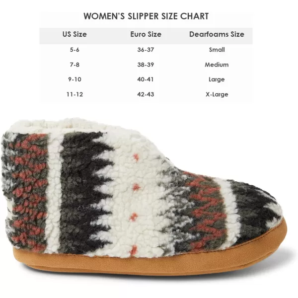 Dearfoams Women's Heritage Warm Up Bootie Slipper