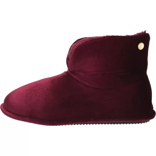 Dearfoams Women's Sara Velour Bootie Slipper