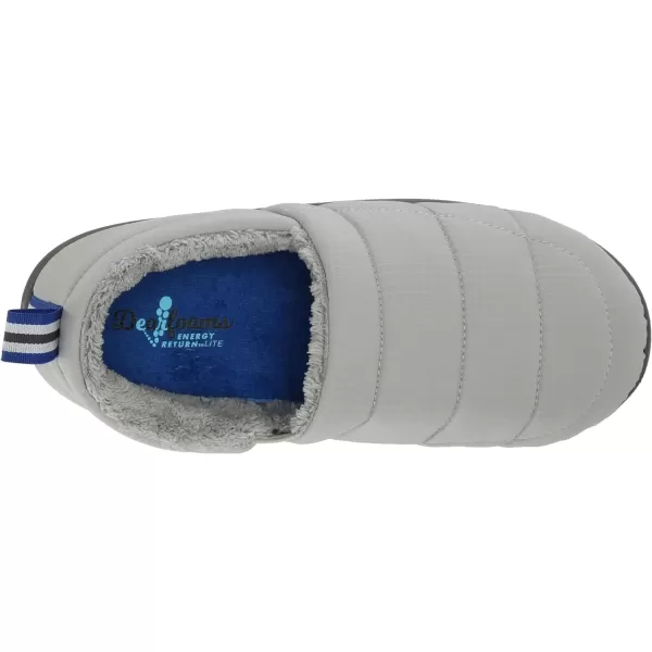 Dearfoams Men's Indoor Outdoor Cullen Ripstop Cosaed Back Puffy Camping Slipper