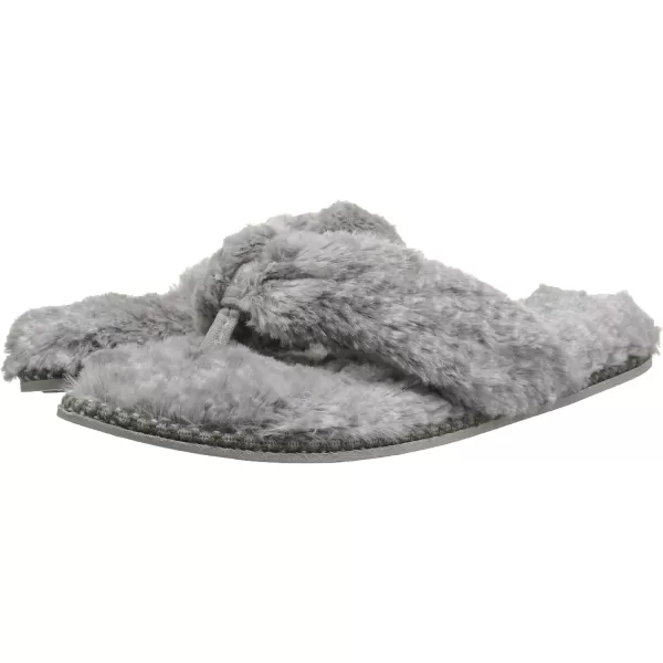 Dearfoams Women's Marie Furry Thong Slipper