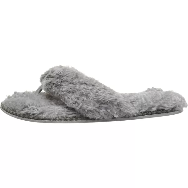 Dearfoams Women's Marie Furry Thong Slipper