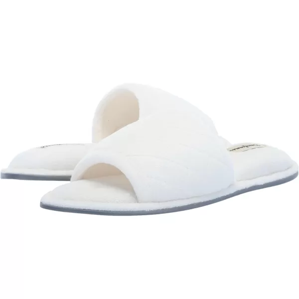 Dearfoams Women's Beatrice Terry Side Gore Slide Slipper