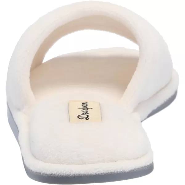 Dearfoams Women's Beatrice Terry Side Gore Slide Slipper