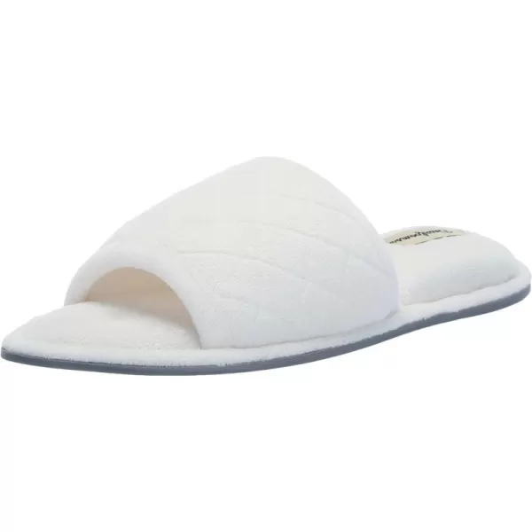 Dearfoams Women's Beatrice Terry Side Gore Slide Slipper