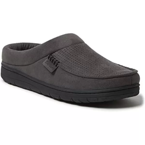 Dearfoams Men’s Brendan Indoor/Outdoor Breathable Memory Foam Clog House Shoe with Wide Widths Slipper