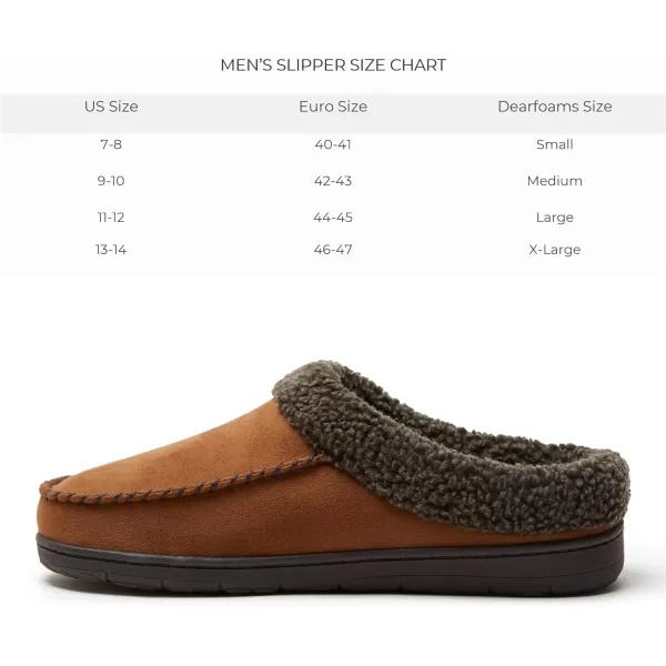Dearfoams Men’s Brendan Indoor/Outdoor Breathable Memory Foam Clog House Shoe with Wide Widths Slipper