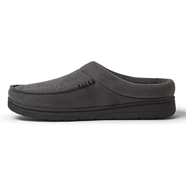 Dearfoams Men’s Brendan Indoor/Outdoor Breathable Memory Foam Clog House Shoe with Wide Widths Slipper