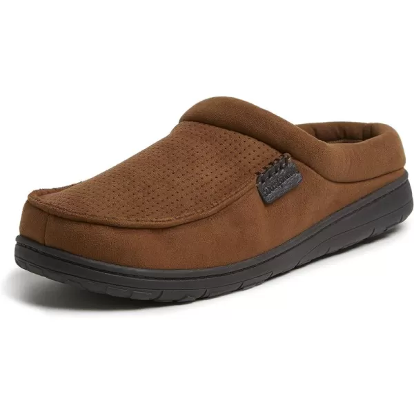 Dearfoams Men’s Brendan Indoor/Outdoor Breathable Memory Foam Clog House Shoe with Wide Widths Slipper