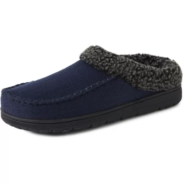 Dearfoams Men’s Brendan Indoor/Outdoor Breathable Memory Foam Clog House Shoe with Wide Widths Slipper)