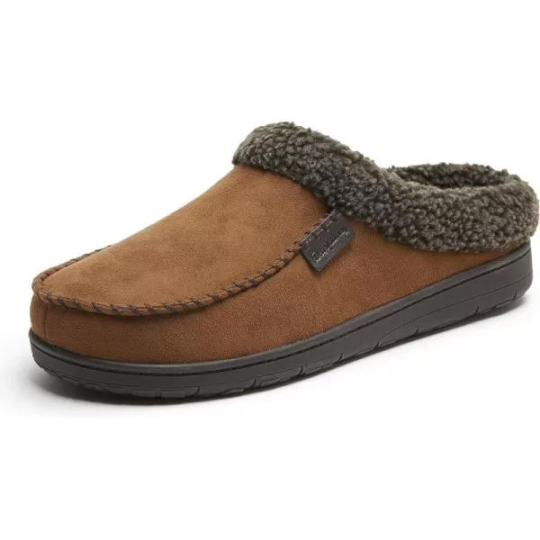 Dearfoams Men’s Brendan Indoor/Outdoor Breathable Memory Foam Clog House Shoe with Wide Widths Slipper