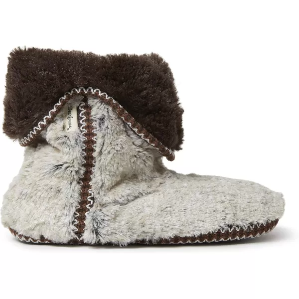 Dearfoams Women's Beth Furry Foldover Boot Slipper