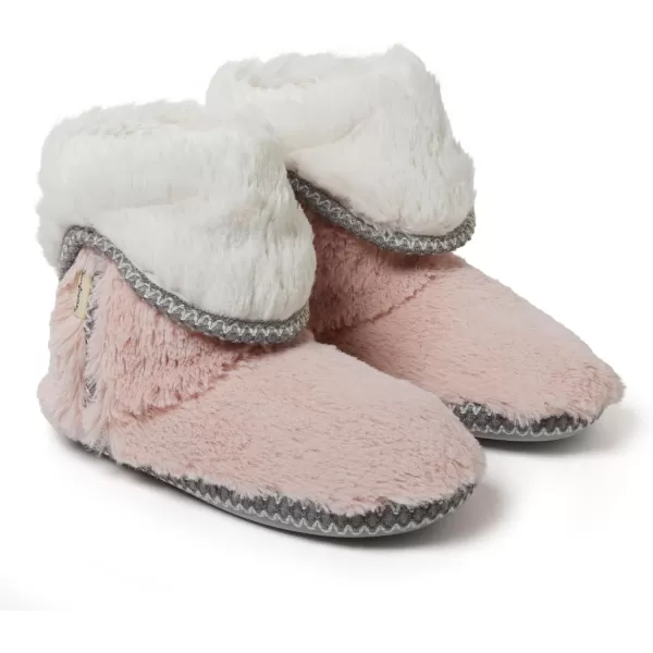 Dearfoams Women's Beth Furry Foldover Boot Slipper