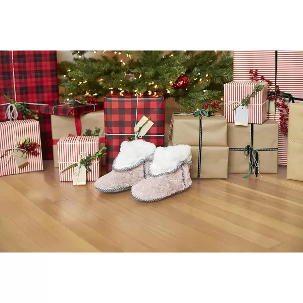 Dearfoams Women's Beth Furry Foldover Boot Slipper