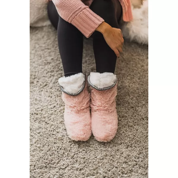 Dearfoams Women's Beth Furry Foldover Boot Slipper