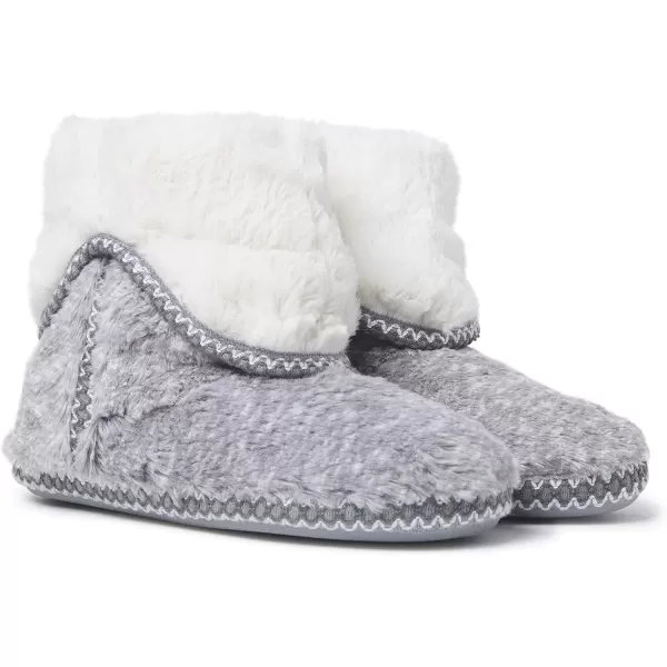 Dearfoams Women's Beth Furry Foldover Boot Slipper