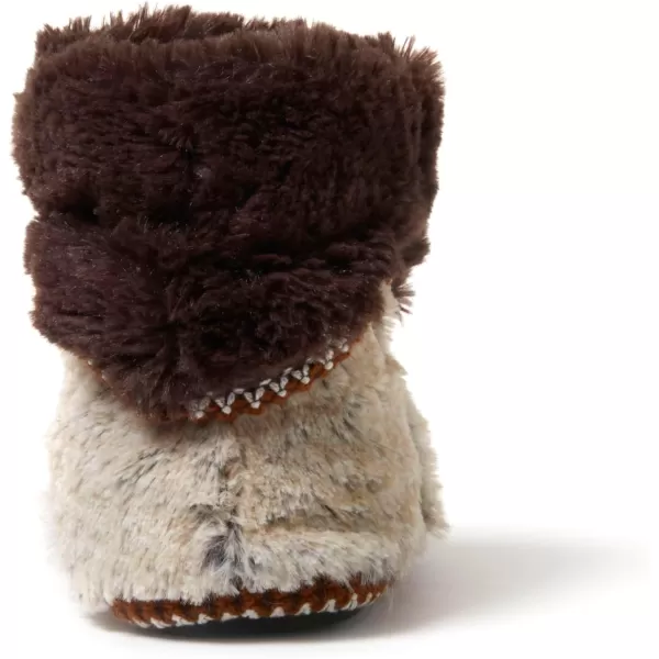 Dearfoams Women's Beth Furry Foldover Boot Slipper