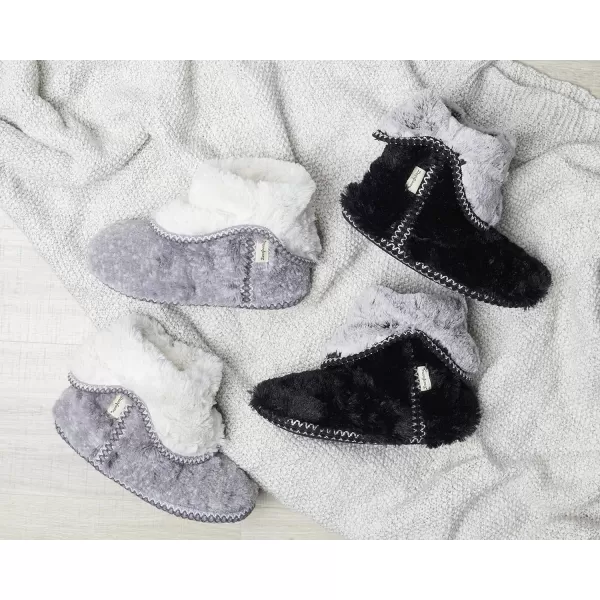 Dearfoams Women's Beth Furry Foldover Boot Slipper