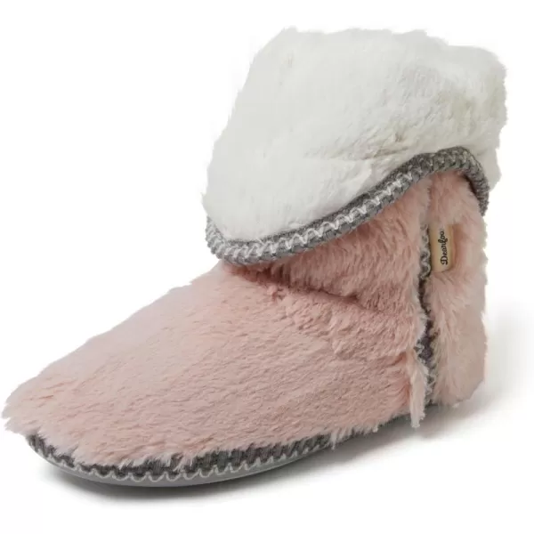 Dearfoams Women's Beth Furry Foldover Boot Slipper
