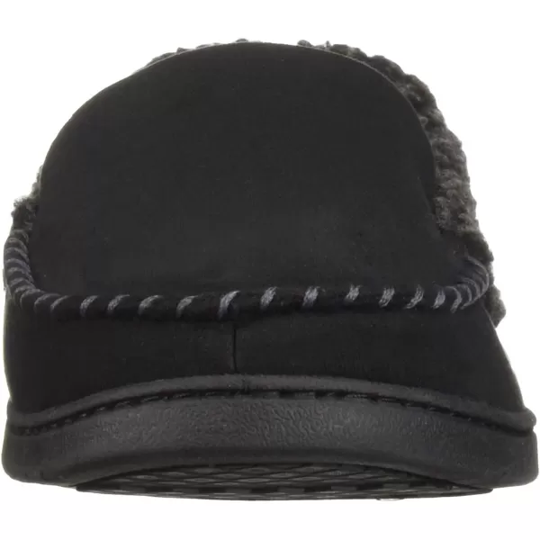 Dearfoams Men's Microsuede Moc Whipstitch Mem Foam Slipper