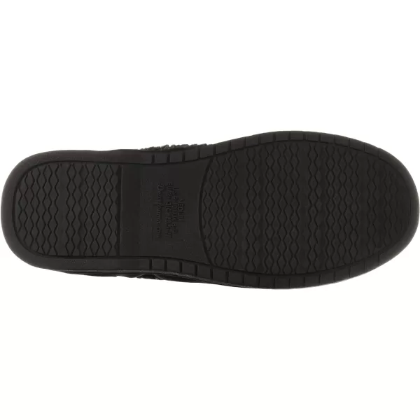 Dearfoams Men's Microsuede Moc Whipstitch Mem Foam Slipper