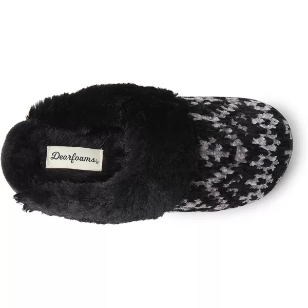 Dearfoams Women's Allison Chenille Fairisle Scuff Slipper