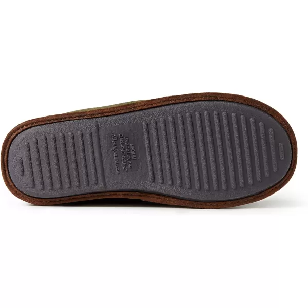 Dearfoams Men's Ashton Quilted Memory Foam Jersey Clog Slipper