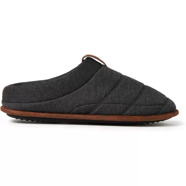 Dearfoams Men's Ashton Quilted Memory Foam Jersey Clog Slipper