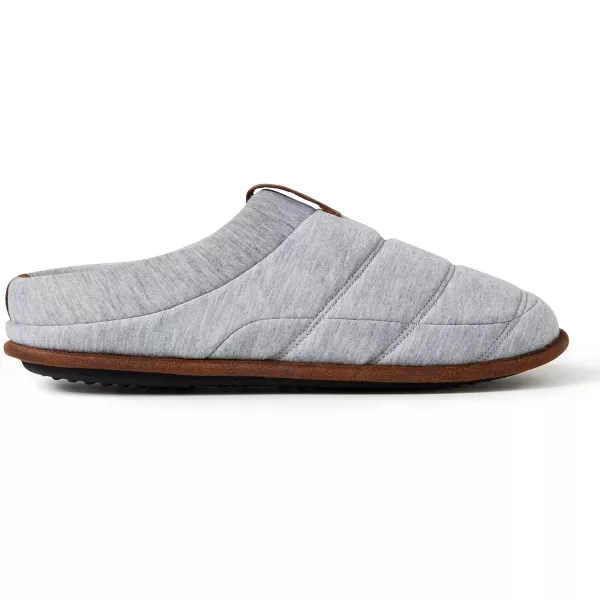 Dearfoams Men's Ashton Quilted Memory Foam Jersey Clog Slipper