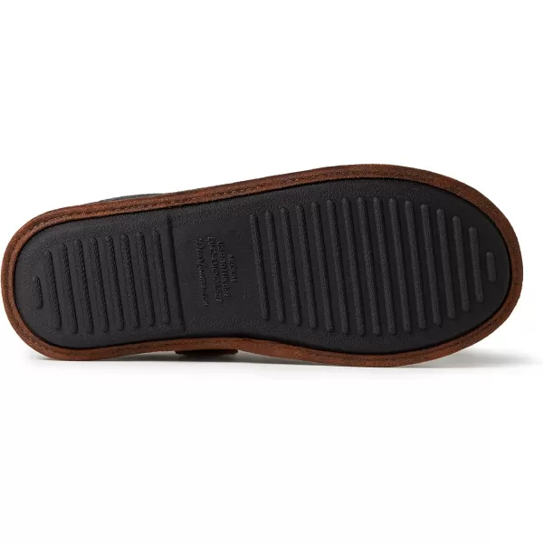 Dearfoams Men's Ashton Quilted Memory Foam Jersey Clog Slipper