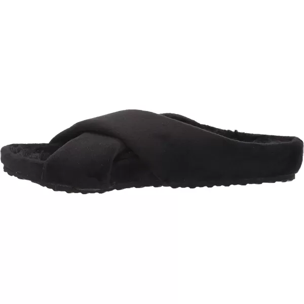 Dearfoams Women's Maeve Crossband Molded Footbed Slide Slipper