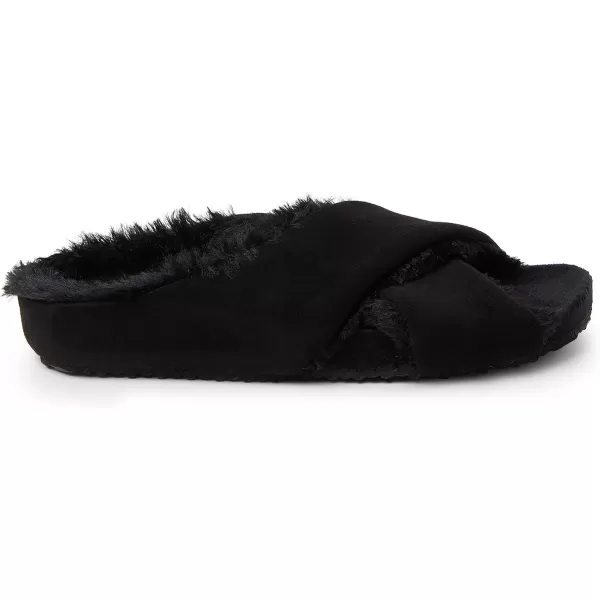 Dearfoams Women's Maeve Crossband Molded Footbed Slide Slipper