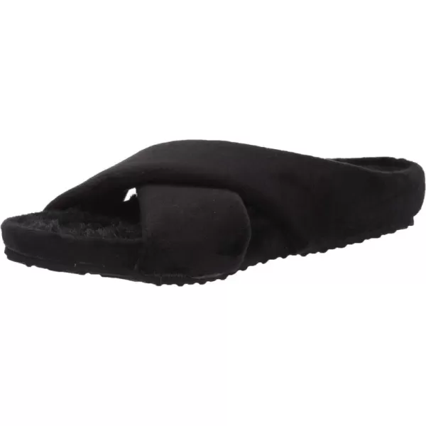 Dearfoams Women's Maeve Crossband Molded Footbed Slide Slipper