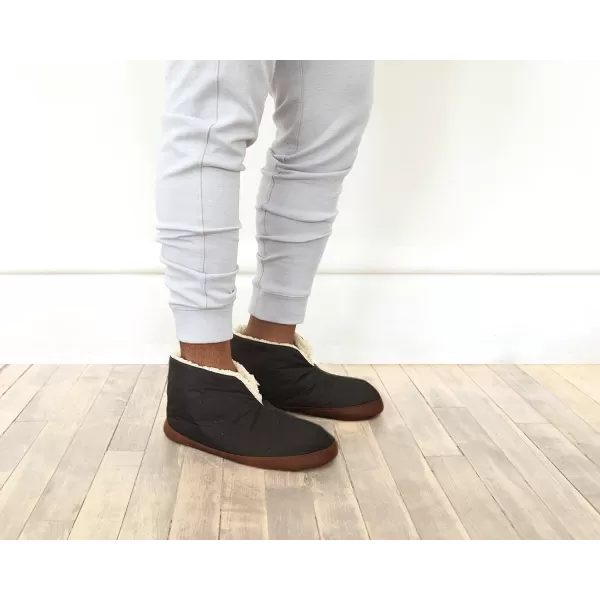 Dearfoams Men's Original Nylon Warm Up Bootie Slipper