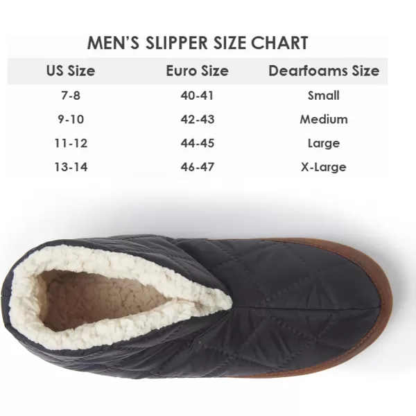 Dearfoams Men's Original Nylon Warm Up Bootie Slipper