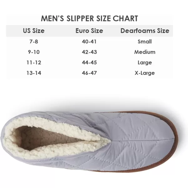 Dearfoams Men's Original Nylon Warm Up Bootie Slipper