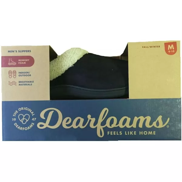 Dearfoams Mens Terry Clog Slippers