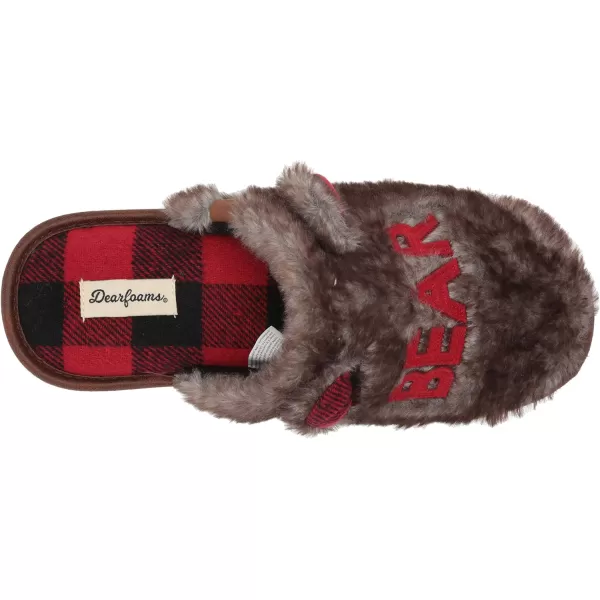 Dearfoams unisex adult Grand Bear Slipper