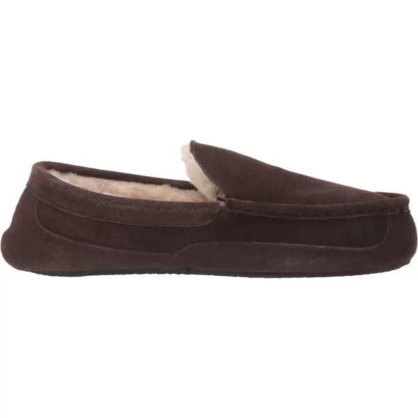 Dearfoams Men's Suede Classic Moccasin Slipper
