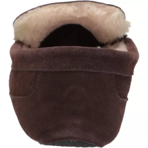 Dearfoams Men's Suede Classic Moccasin Slipper