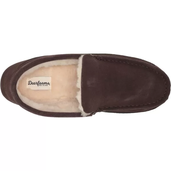 Dearfoams Men's Suede Classic Moccasin Slipper