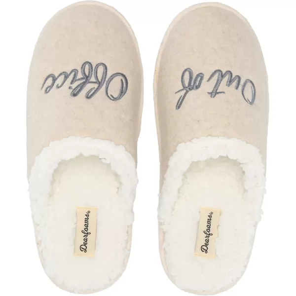 Dearfoams Women's Cozy Furry Giftable Scuff Slippers with Accessory