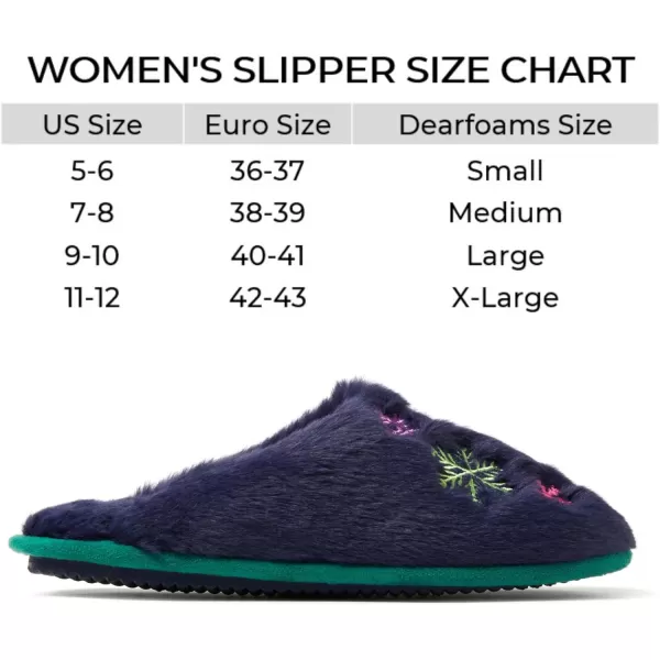 Dearfoams Women's Furry Holiday Christmas Slippers