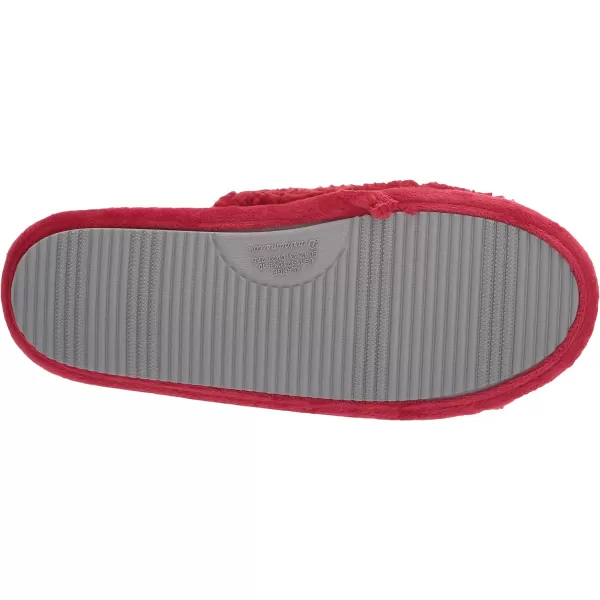 Dearfoams Women's Lane Giftable Holiday Slide with Novelty Sayings Applique Slipper