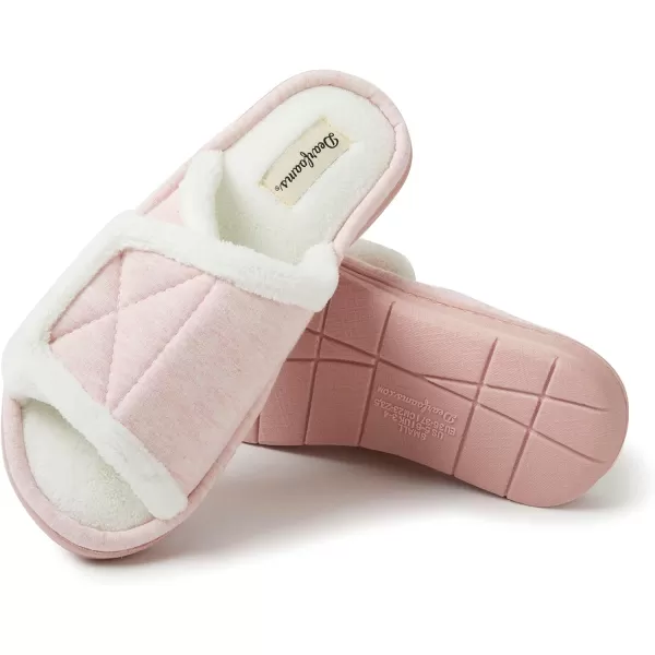 Dearfoams womens Adjustable Indoor/Outdoor Machine Washable Memory Foam Slide