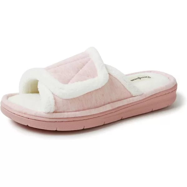 Dearfoams womens Adjustable Indoor/Outdoor Machine Washable Memory Foam Slide
