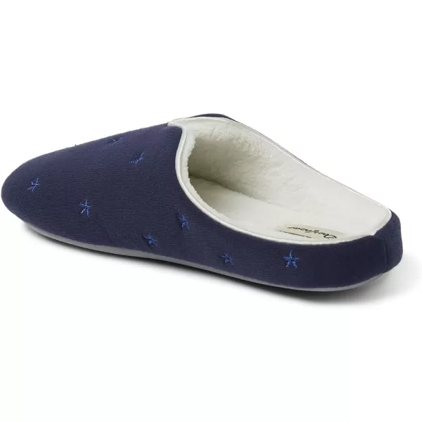 Dearfoams womens Dori Cozy Jersey Notch Clog Slipper