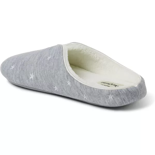 Dearfoams womens Dori Cozy Jersey Notch Clog Slipper
