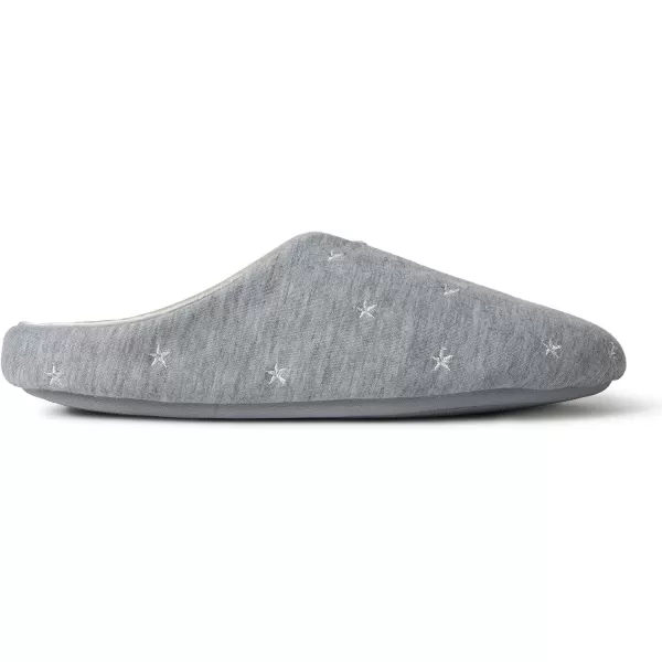 Dearfoams womens Dori Cozy Jersey Notch Clog Slipper