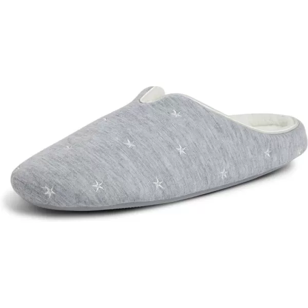 Dearfoams womens Dori Cozy Jersey Notch Clog Slipper